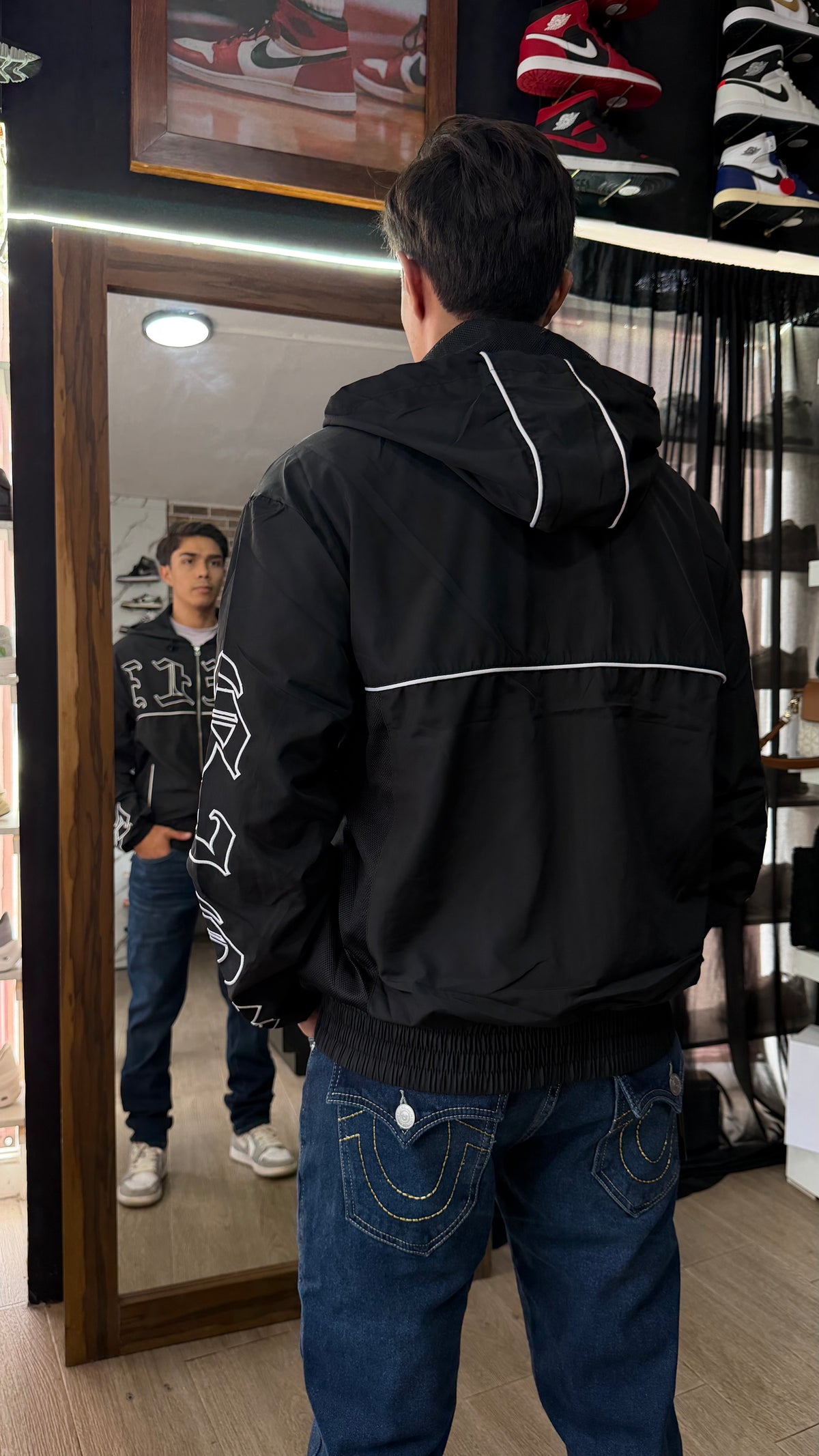 True Exploded Logo Nylon Jacket