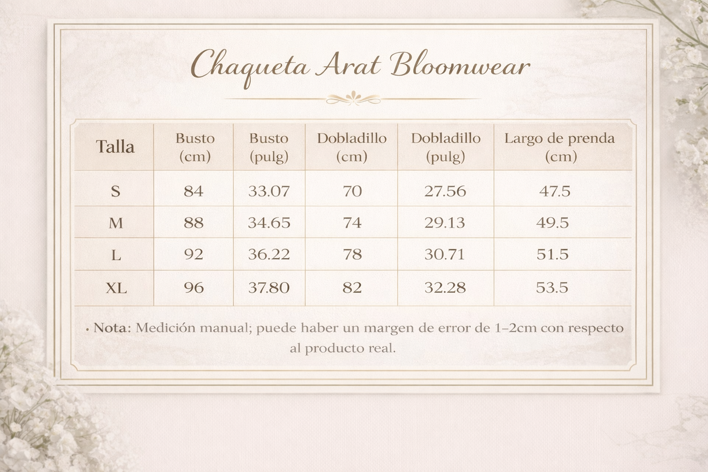 Chaqueta Arat “Bloomwear”