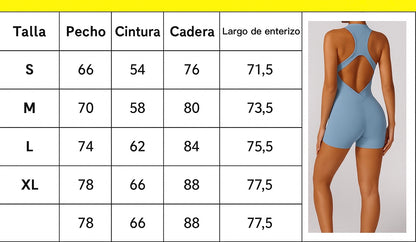 Enterizo corto “velvet contour”