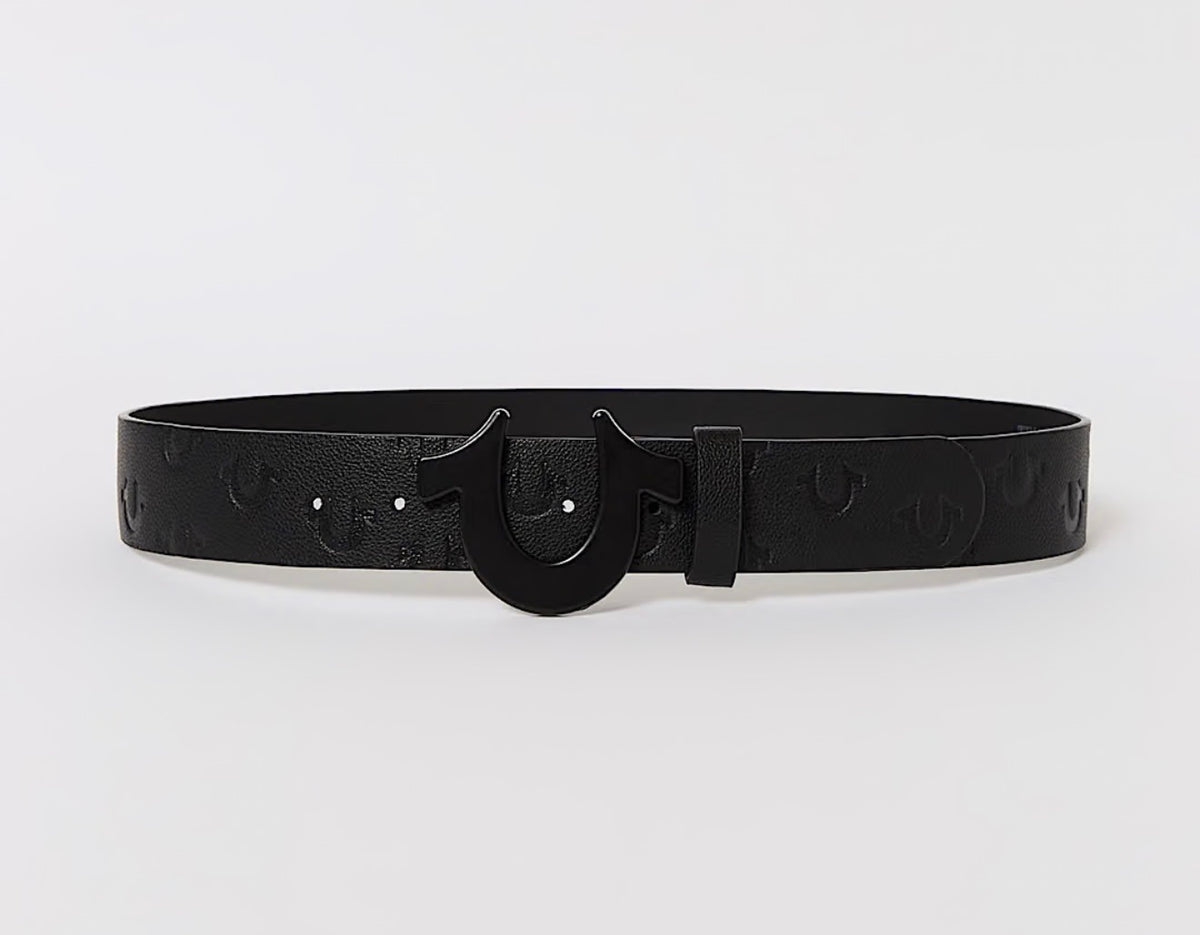 True Embossed Horseshoe Buckle Belt