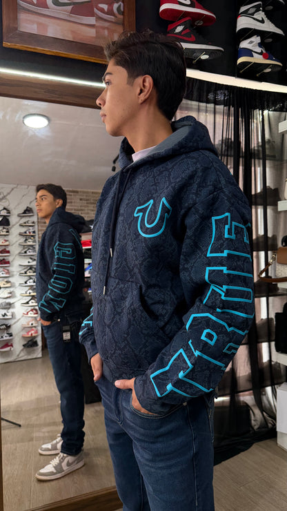True Snakeskin Boxy Hoodie