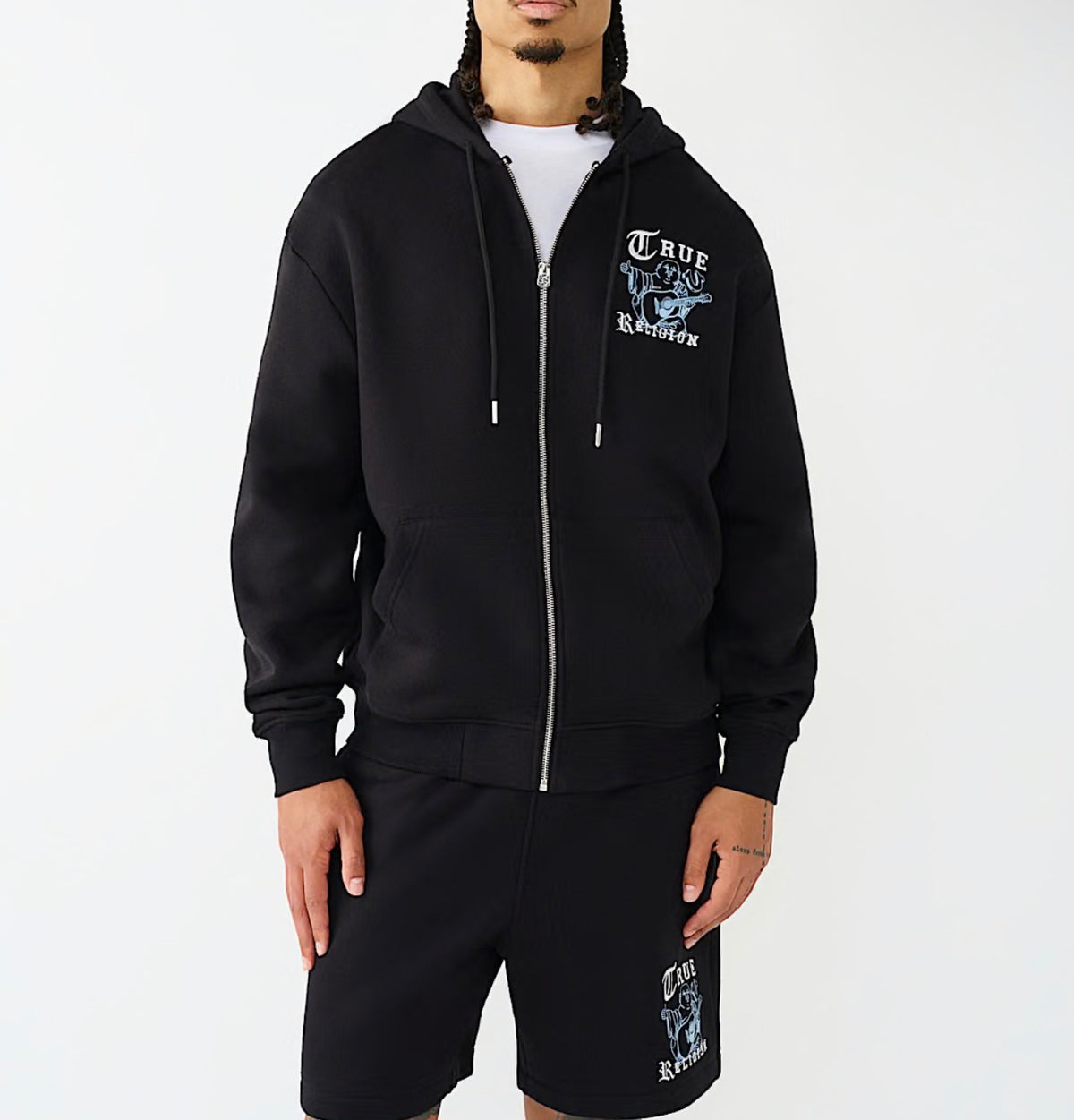True Logo Zip Hoodie