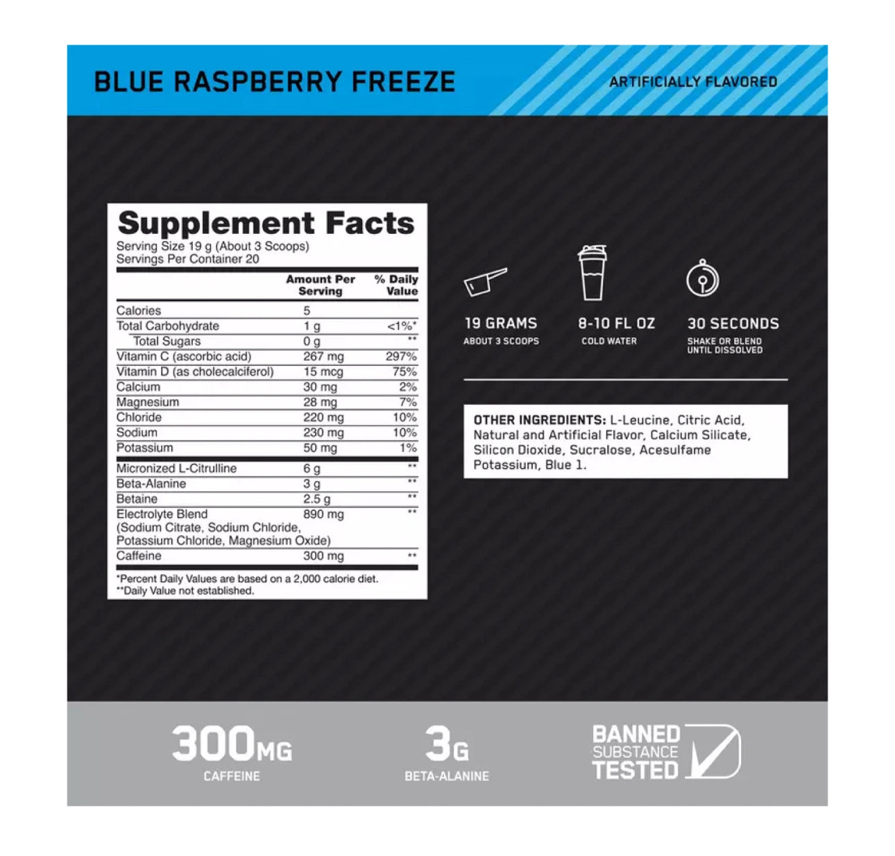 PRE-WORKOUT PLATINUN WINTER ON