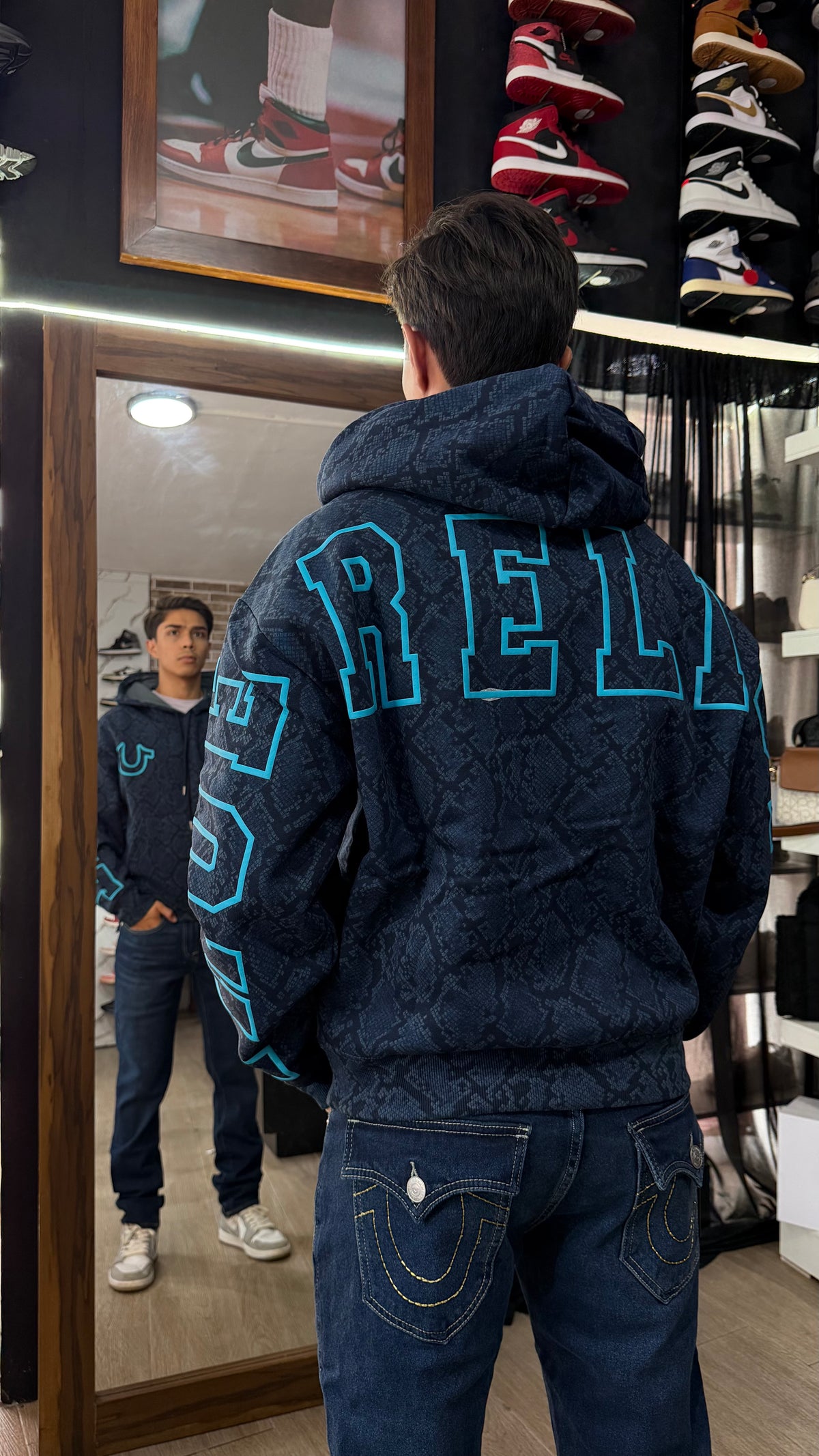 True Snakeskin Boxy Hoodie
