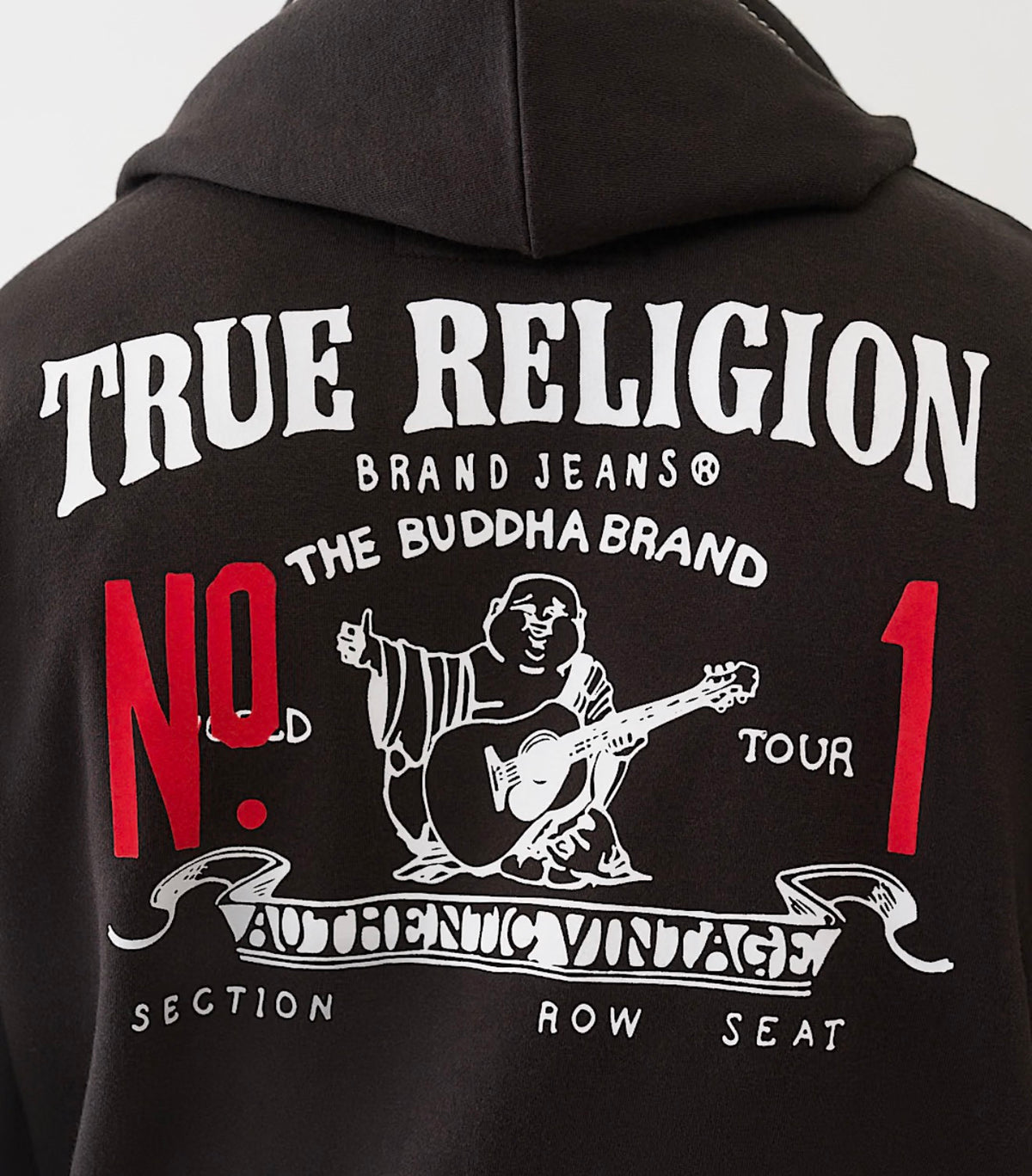 True Big T Logo Zip Hoodie