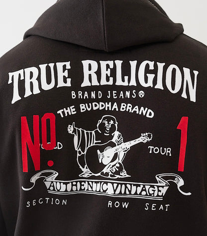 True Big T Logo Zip Hoodie