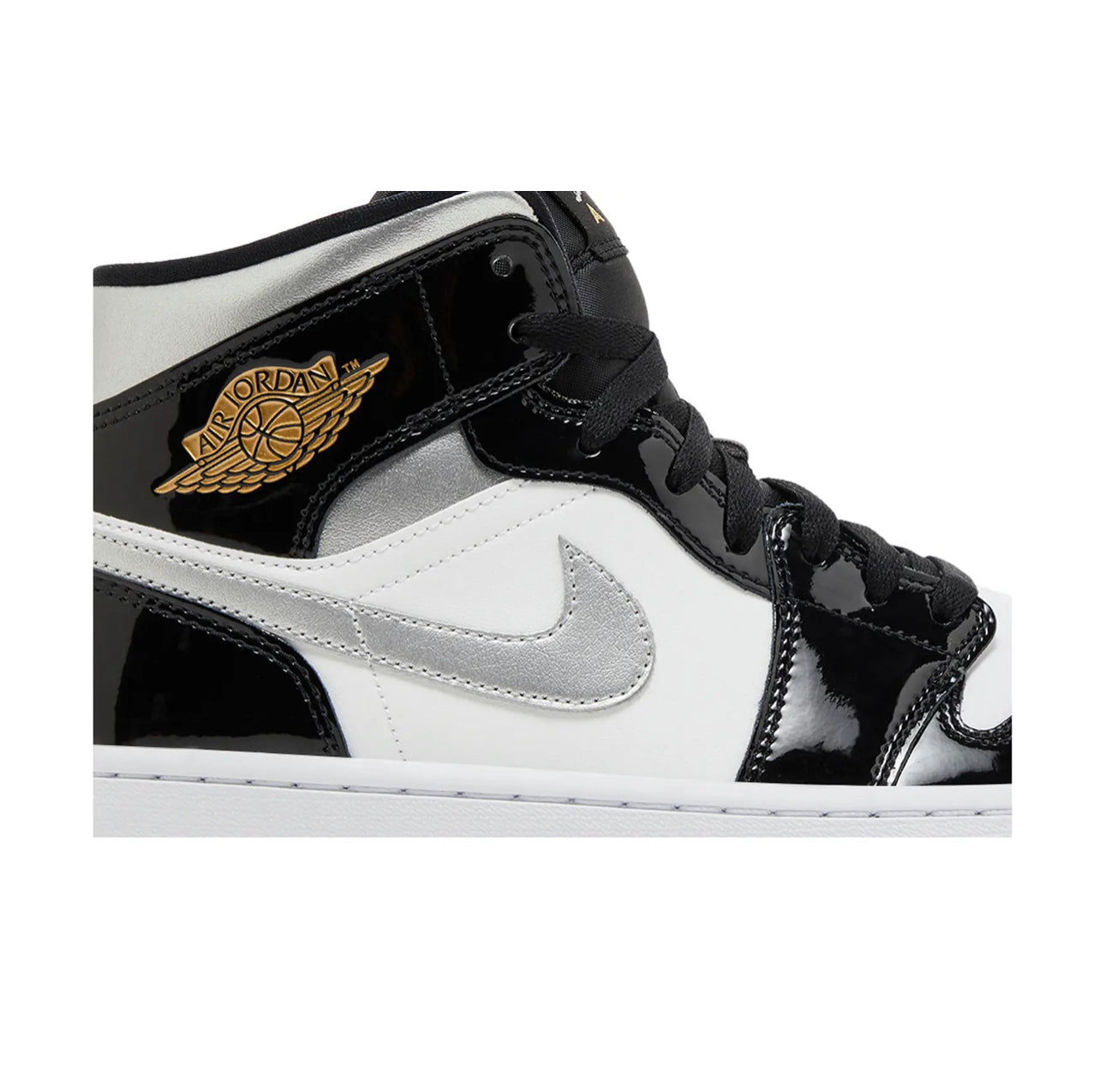 Air Jordan 1 Mid SE 'Black White Metallic Silver'