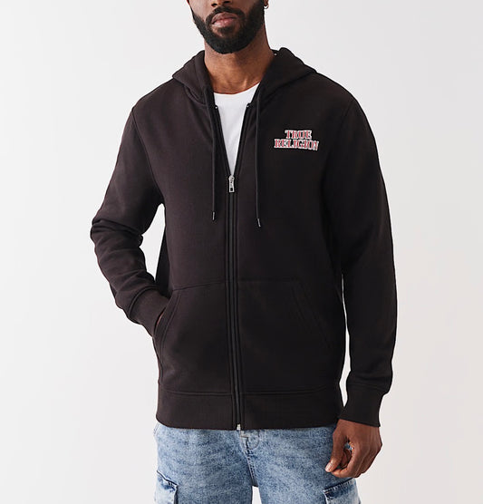 True Horseshoe Filled Allover Print Zip Hoodie