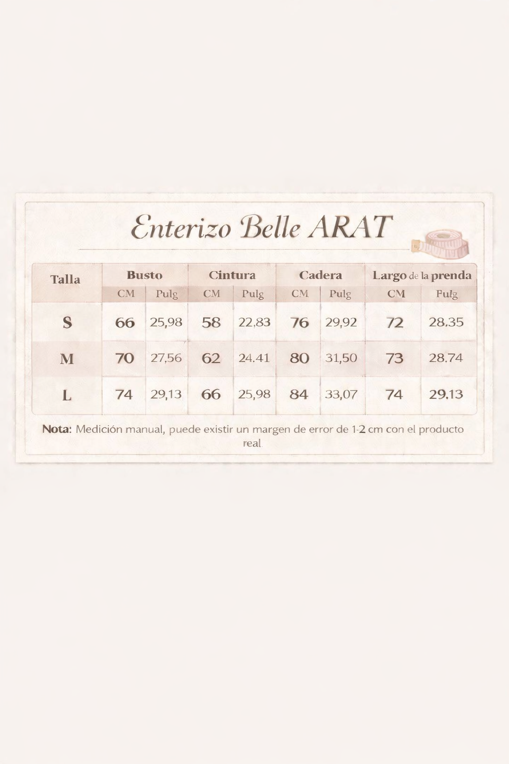 Enterizo Belle Arat