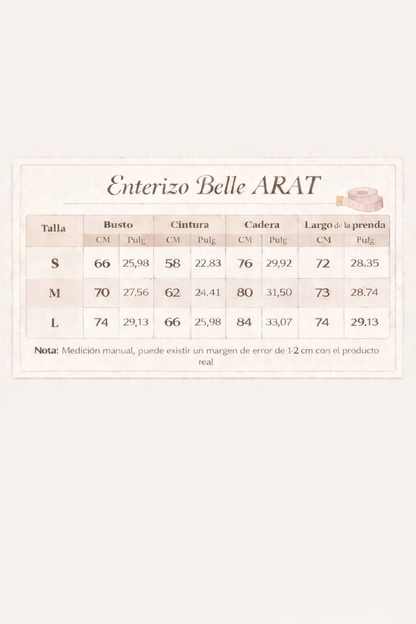 Enterizo Belle Arat