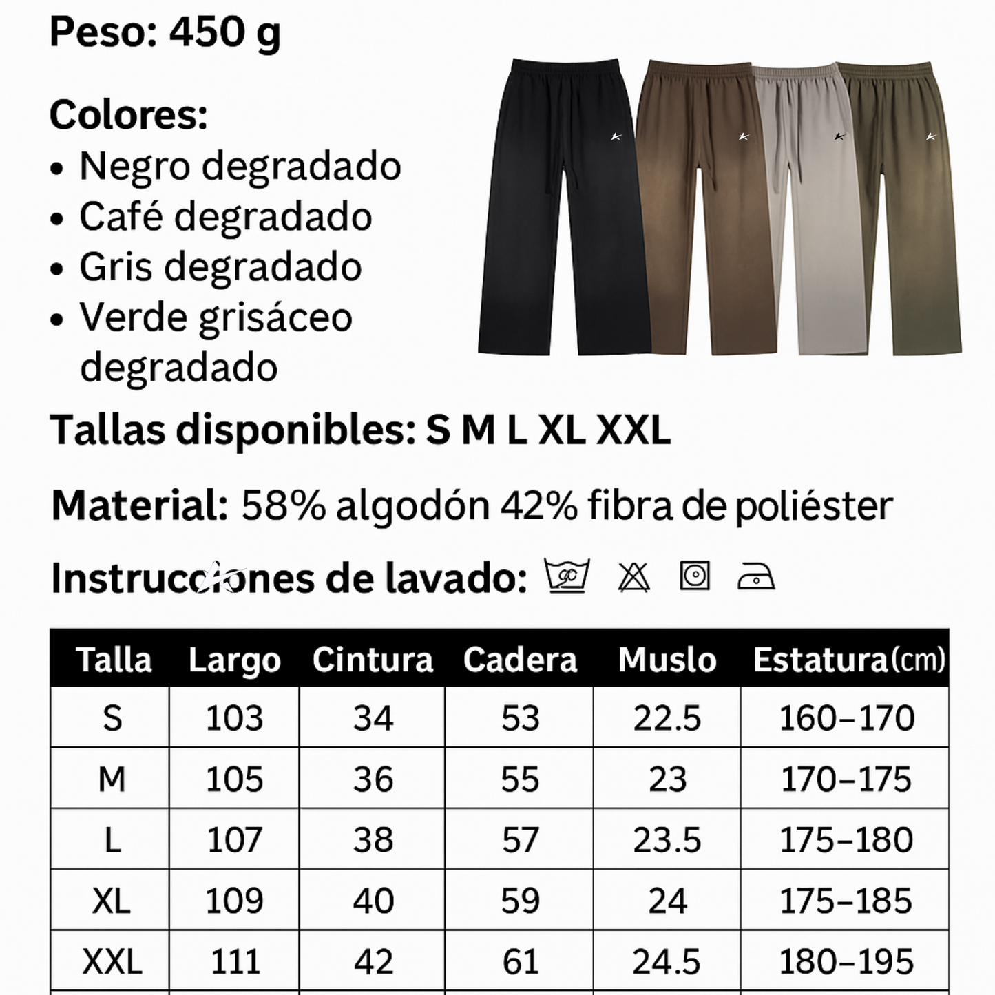 Pants corte recto