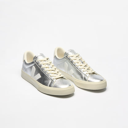 Veja Campo Leather Silver  White
